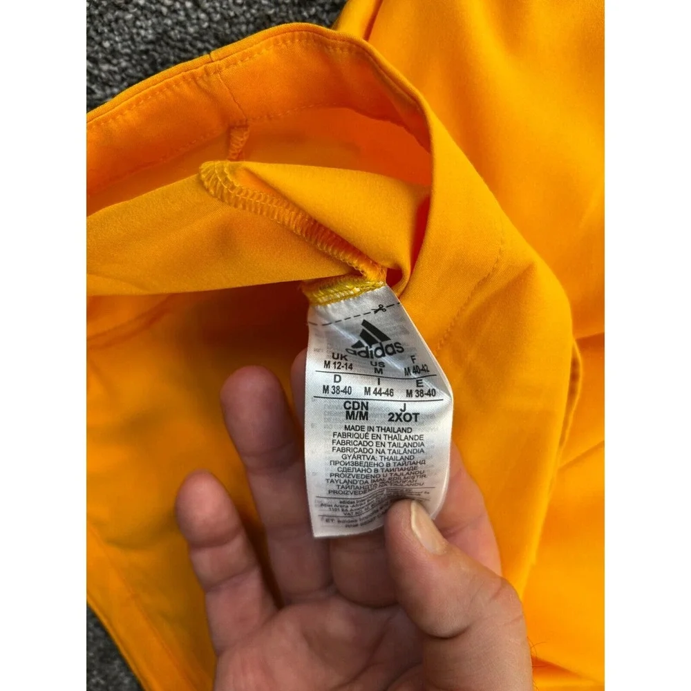Adidas Jacket Mens Medium Collegiate Game Mode Long‎ Sleeve Quarter Zip Yellow